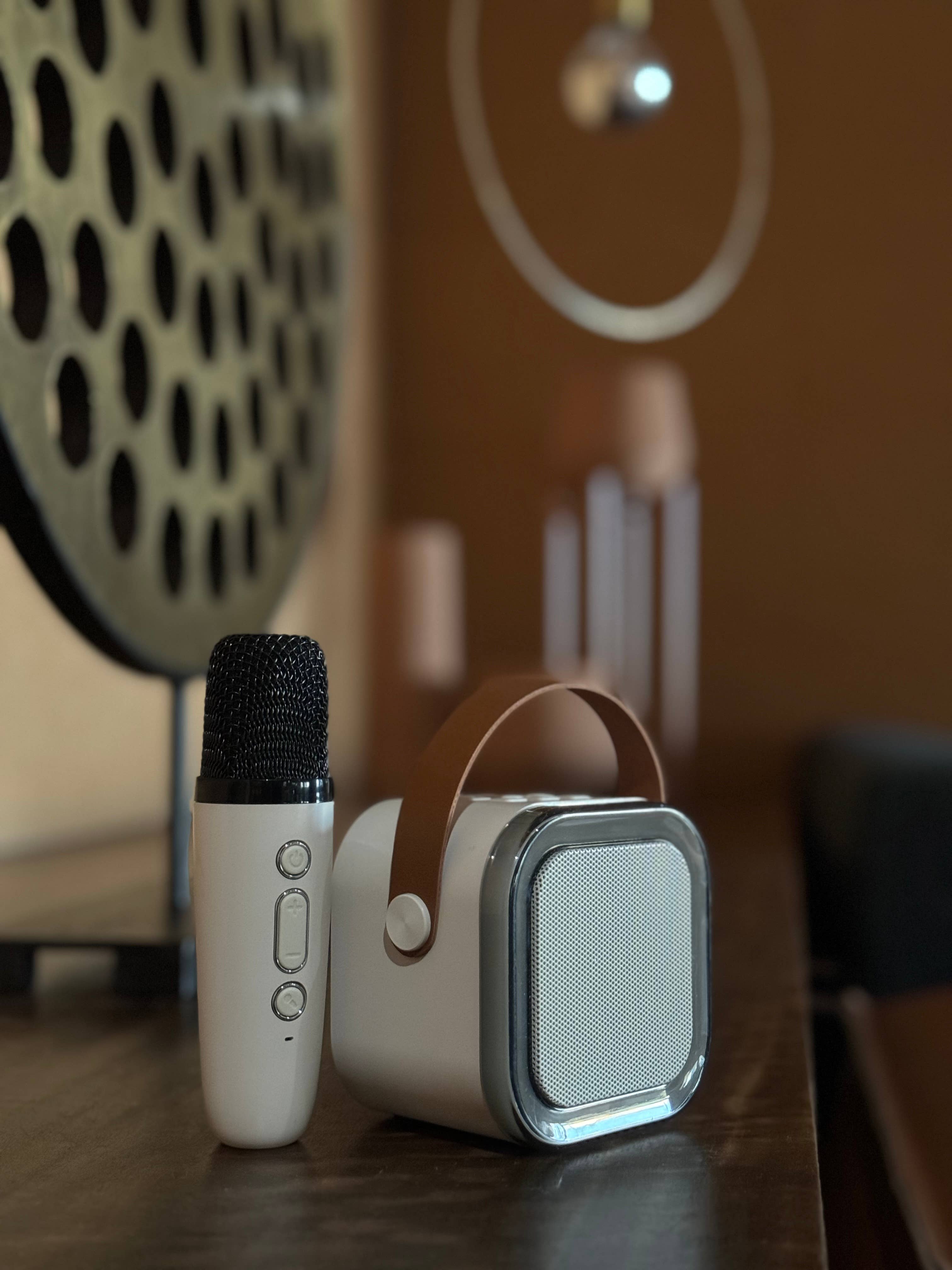 Pink  Karaoke Mini Set- LED-BG for wholesale on Faire1