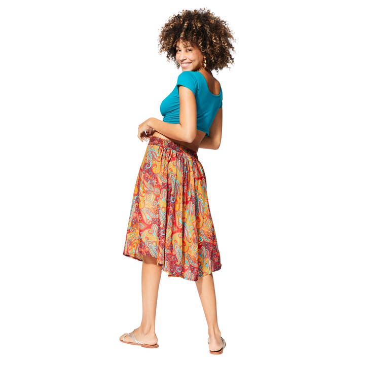 Aller Simplement - Wholesale Skirt - Women's - SHORT SUMMER SKIRT MCJU0049B