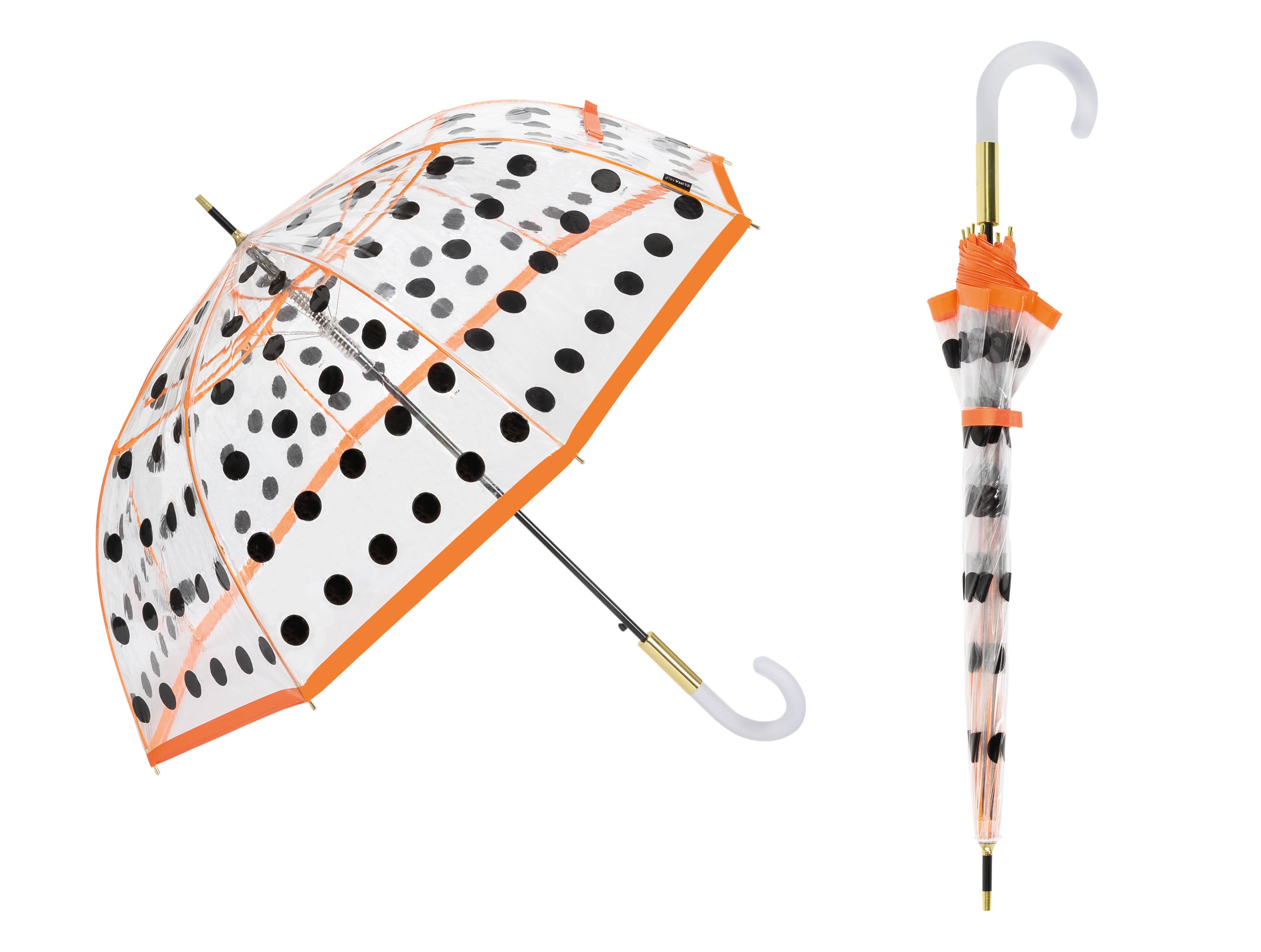 Mkr International - Wholesale Umbrella - Women's - “Azahar” Windproof Transparent Automatic Long Umbrella1