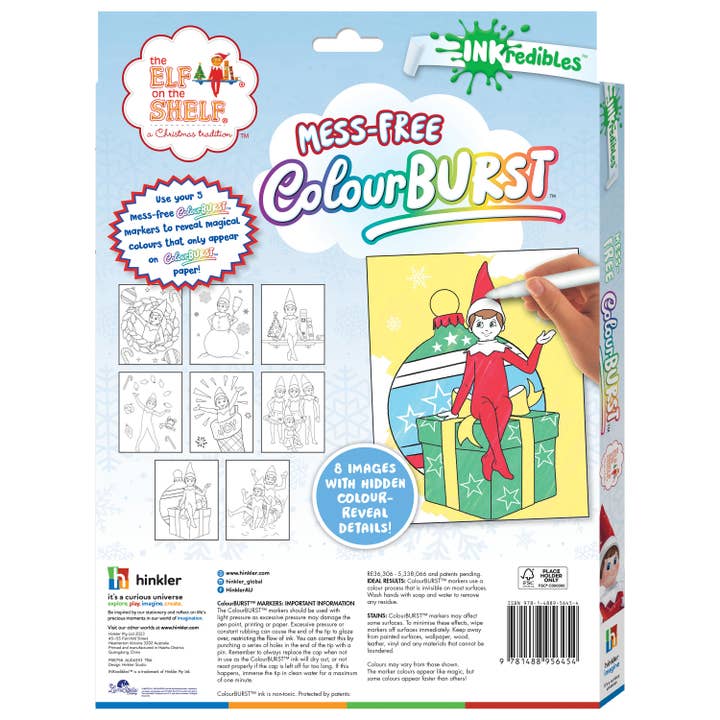 Hinkler Australia - Wholesale Colouring and activity book – kids and baby - Inkredibles Elf on the Shelf Colour Burst5
