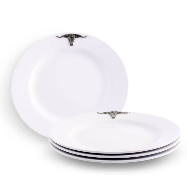Longhorn Melamine Lunch Plates - Set of 4 for wholesale by Arthur Court