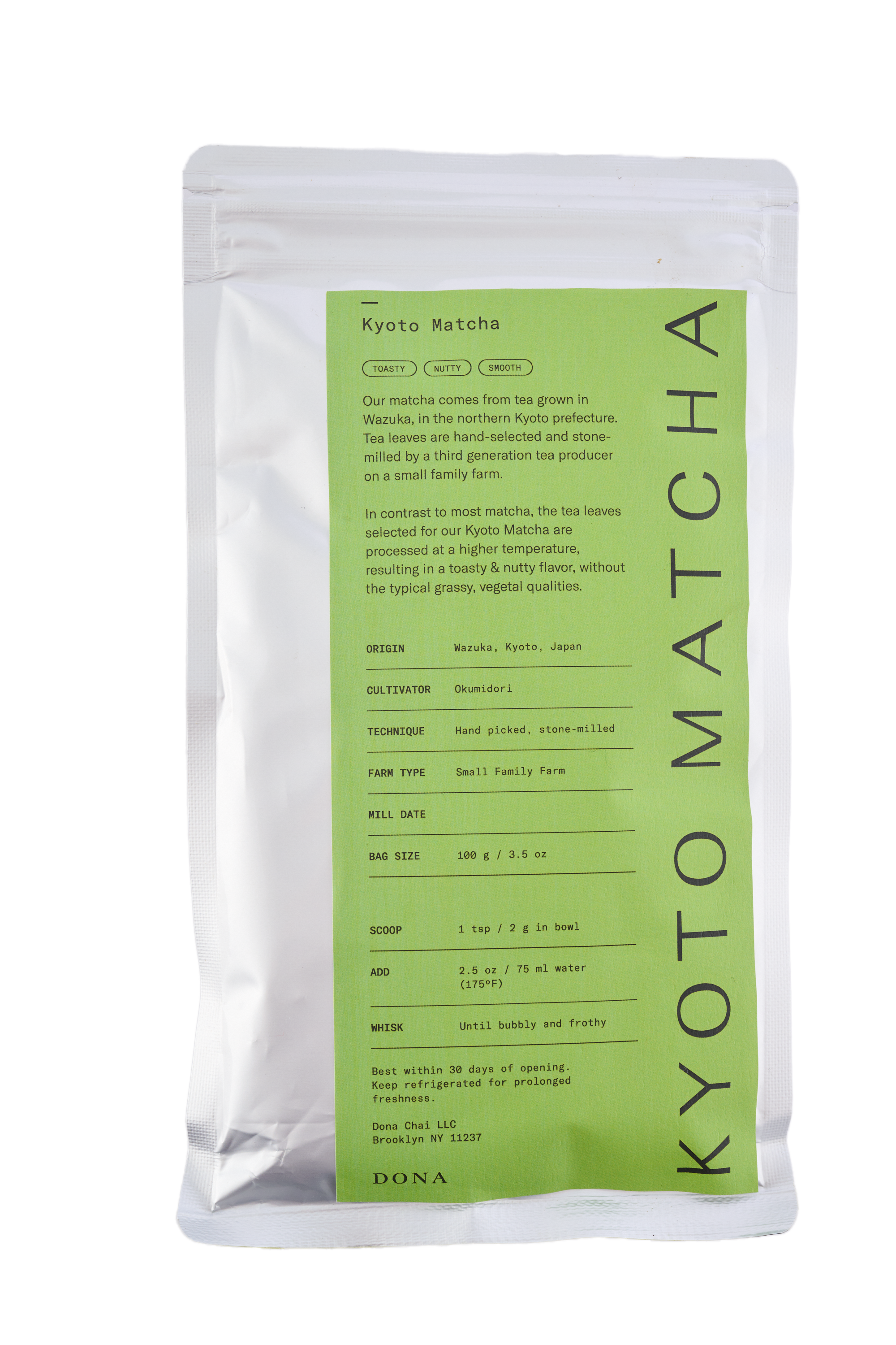 DONA - Wholesale Health/Detox Tea - First Flush Ceremonial Matcha1