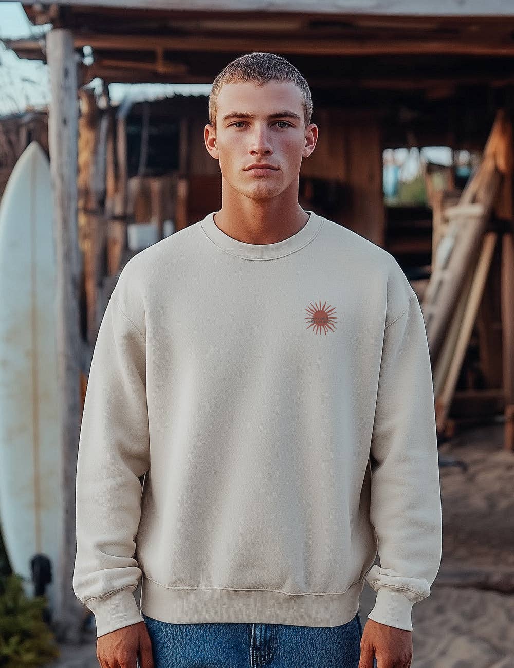 vintage white Only a surfer knows the feeling for wholesale on Faire1