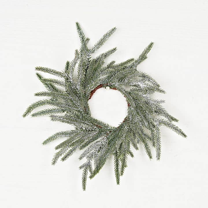 510725- 3.5in(12)Ring-Snowy Sparkle Real Touch Norfolk Pine- for wholesale by Impressive Enterprises, Inc.