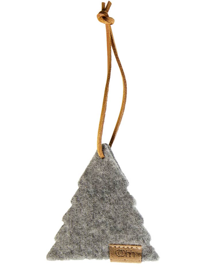 Tree ornament from Zero Waste wool, Grey for wholesale by Lübech Living