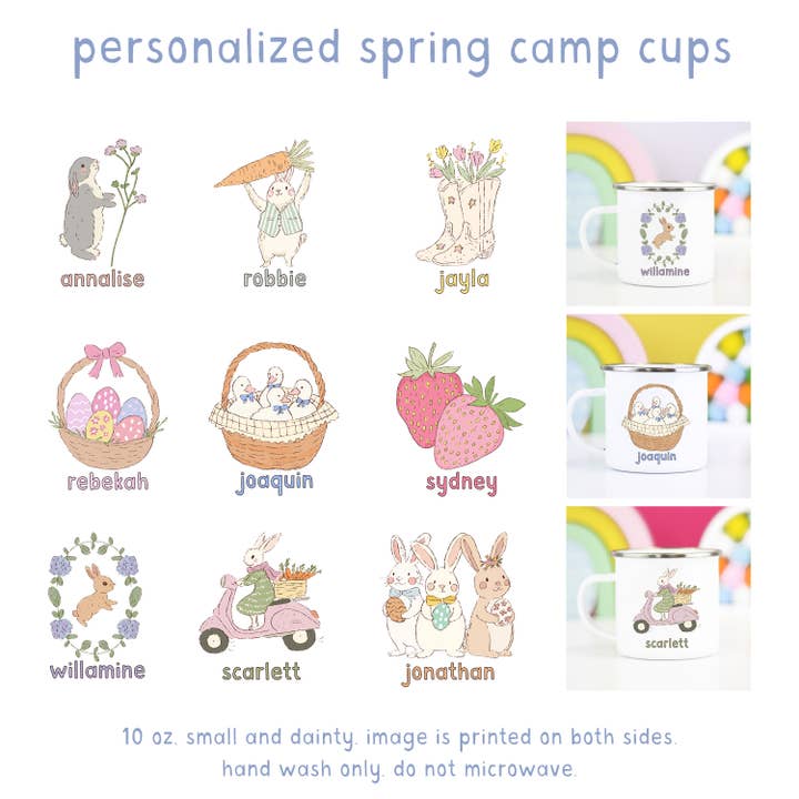 Personalized Kid's Easter Camp Cup, Spring Cup, Kid's Cups for wholesale by Mugsby