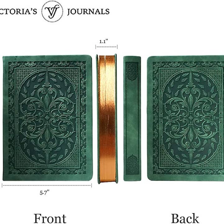 Victoria's Journals - Wholesale Journal/diary - Victoria's Journals Vintage Style Diary Hard Cover (Green)5
