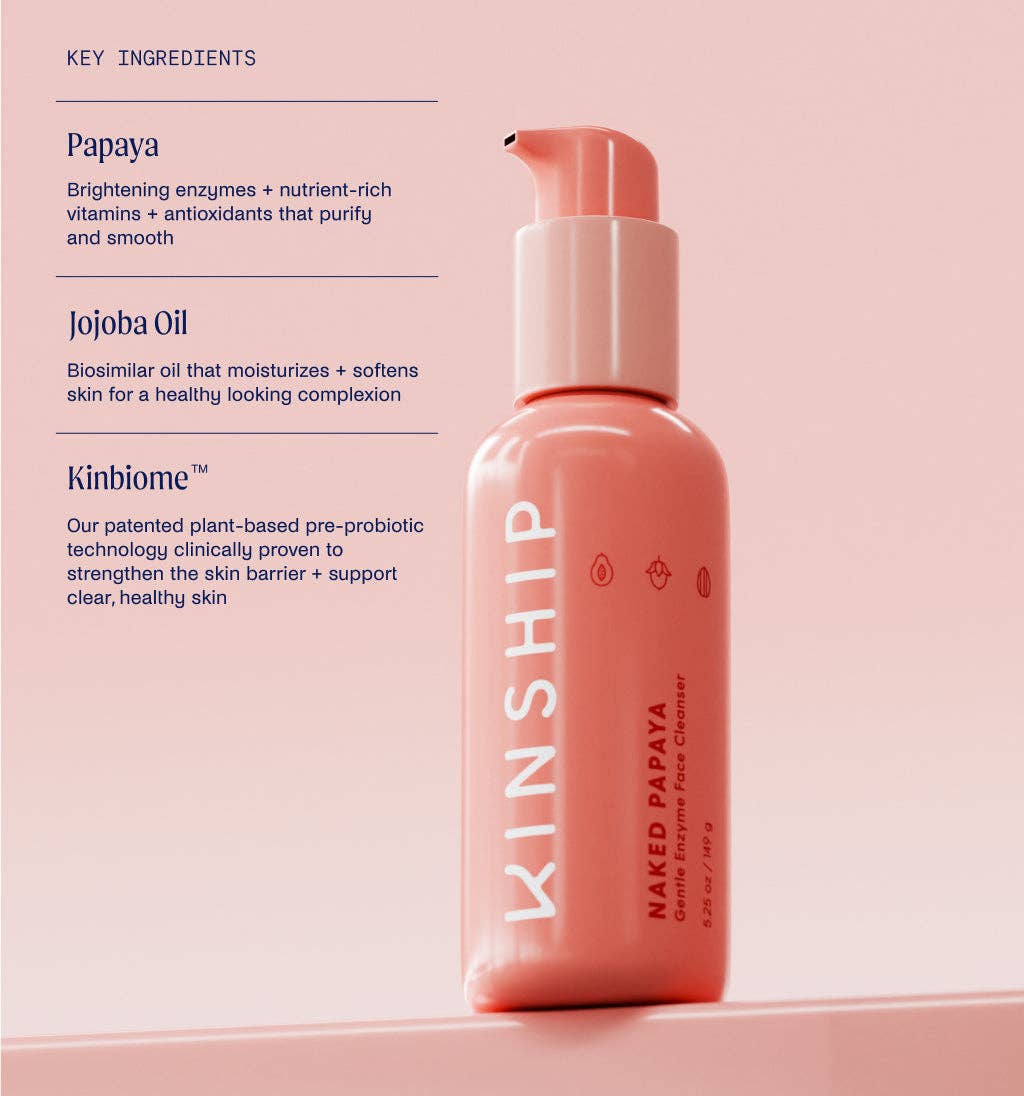 Kinship - Wholesale Facial Cleanser - Naked Papaya Gentle Enzyme Milky Cleanser2