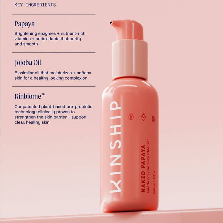 Kinship - Wholesale Facial Cleanser - Naked Papaya Gentle Enzyme Milky Cleanser2