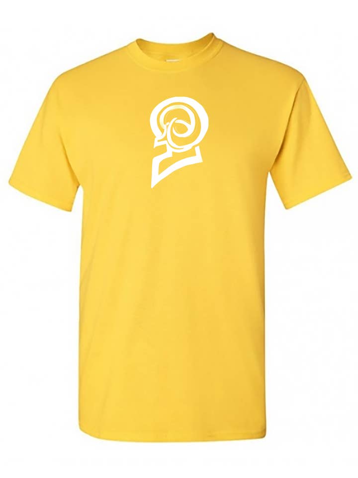 Big Swirl Pocket Ctr Wht Ylw T for wholesale by Gods of Gridiron War