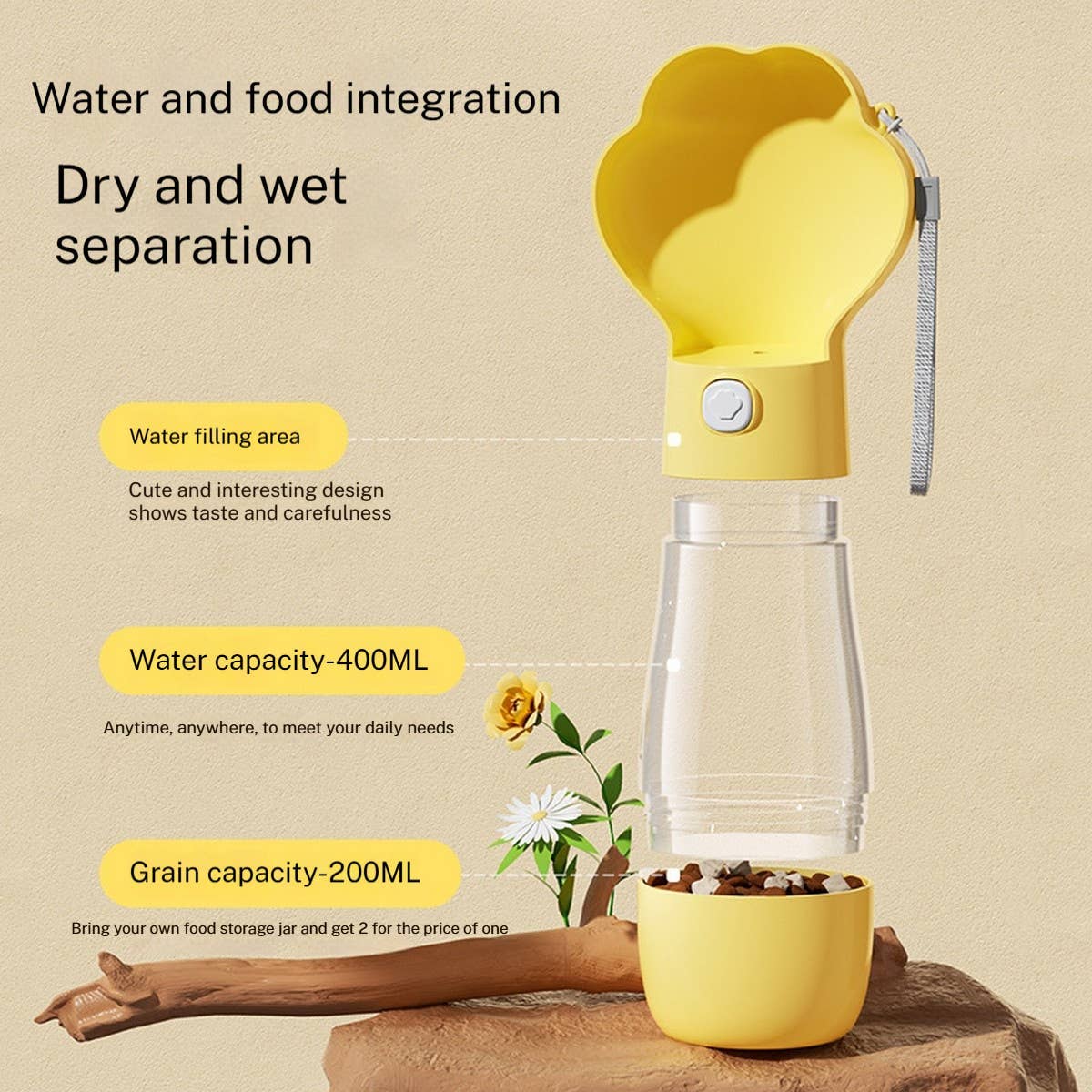 PAWPAWwholesale - Wholesale Pet Water Bottle - Dog - Travel Pet Water Dispenser for Dogs and Cats_CWMM629115