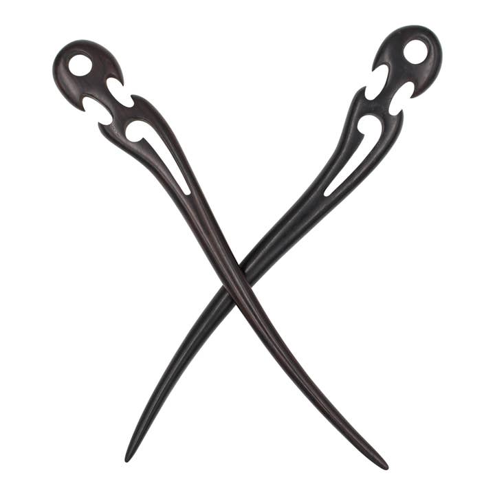 Essstäbchen aus natürlichem Sandelholz — Haarstab aus Holz (Widerhaken) für den Großhandel von Real Sic