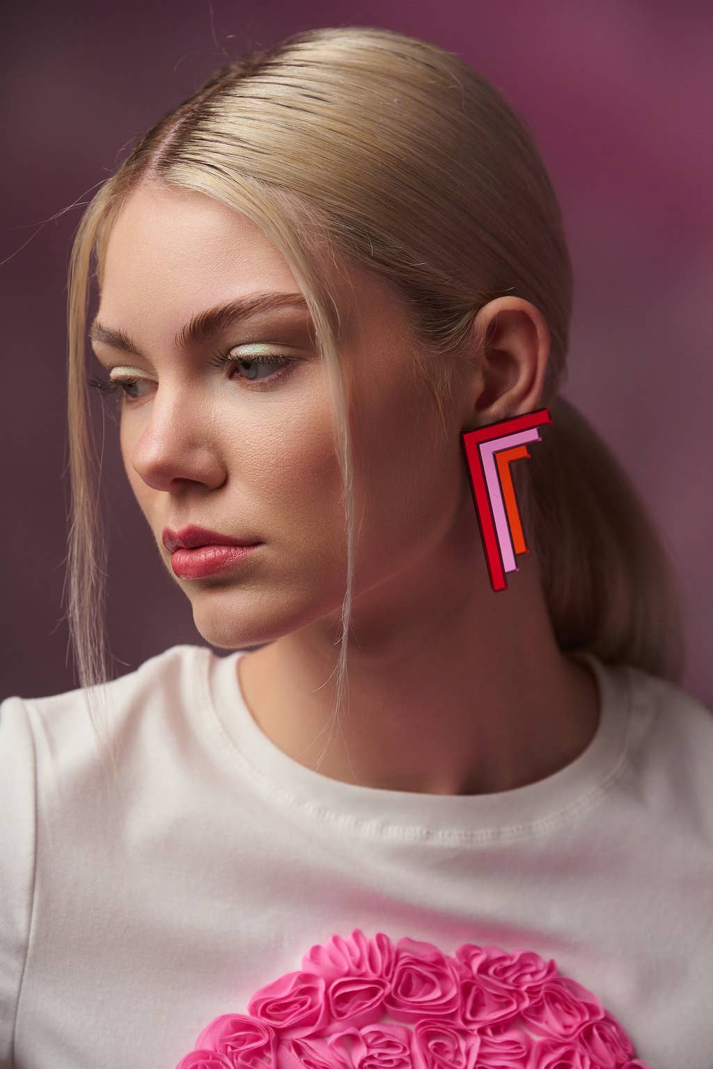 Funk Da Queen - Wholesale Stud/Post Earrings - Power Lines | Earrings1