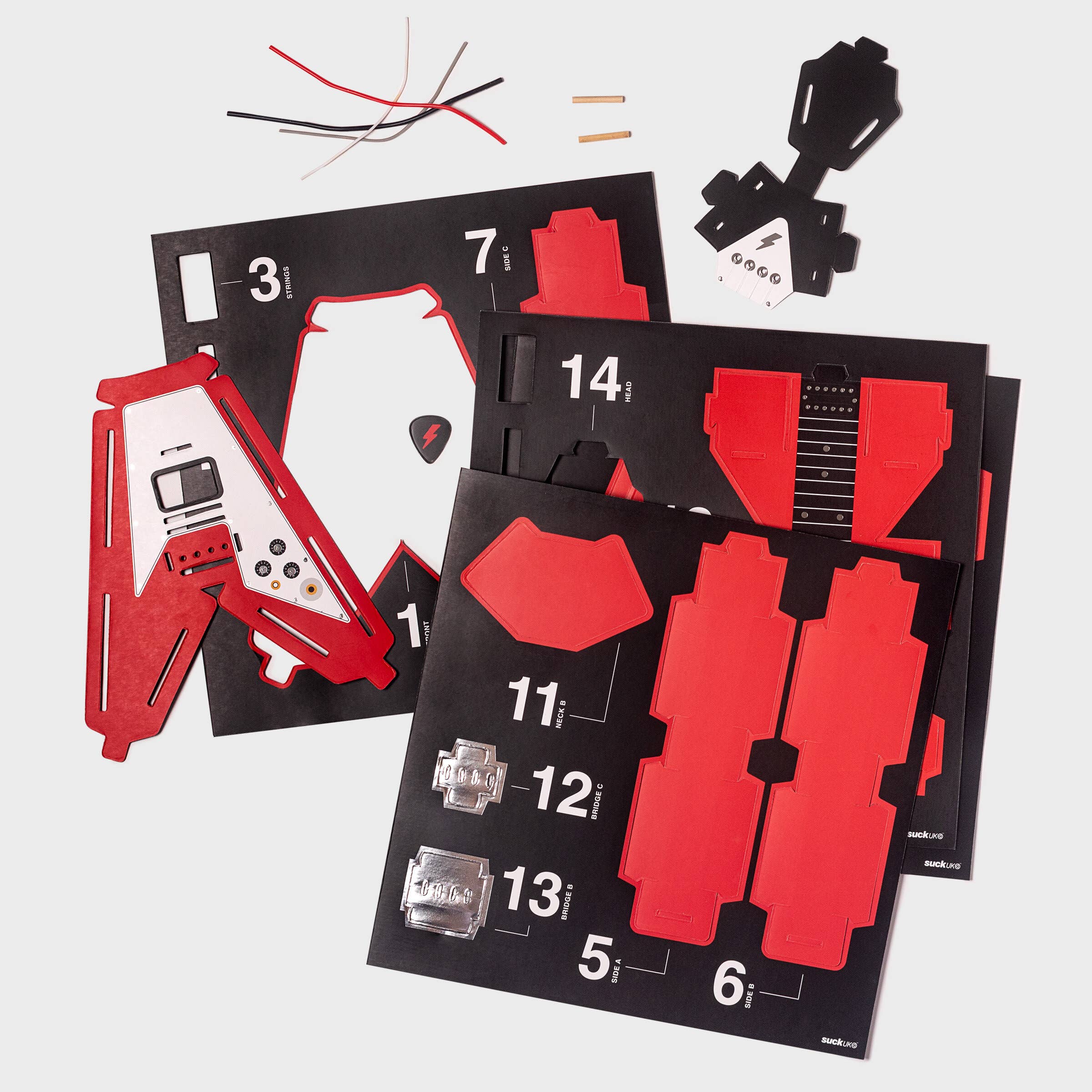 SUCK UK – wholesale DIY craft kit – Child – Build Your Own Guitar3