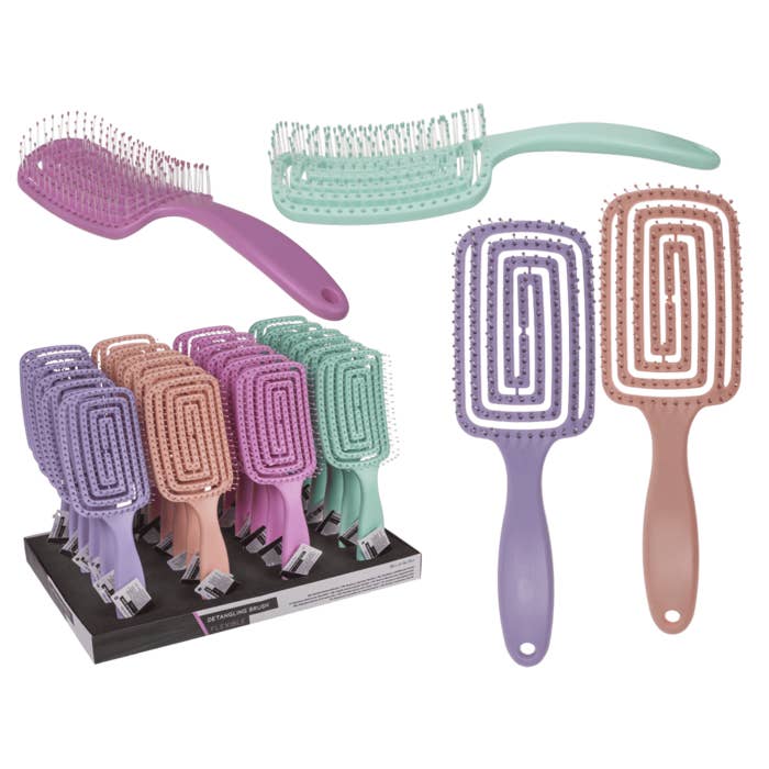 Out of the blue KG - Wholesale Hair Brush/Comb - Flexible detangling brush,