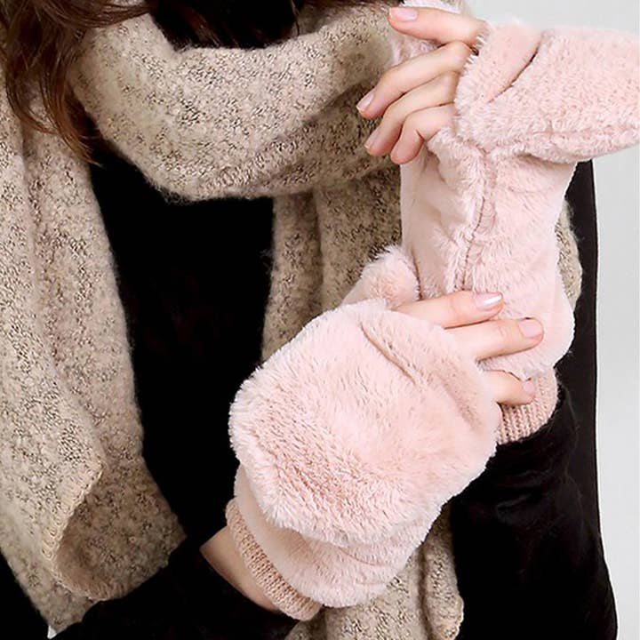 Fashion City - Wholesale Mittens - Women's - Women Snow cozy Mittens Gloves with Gathered Wrist1