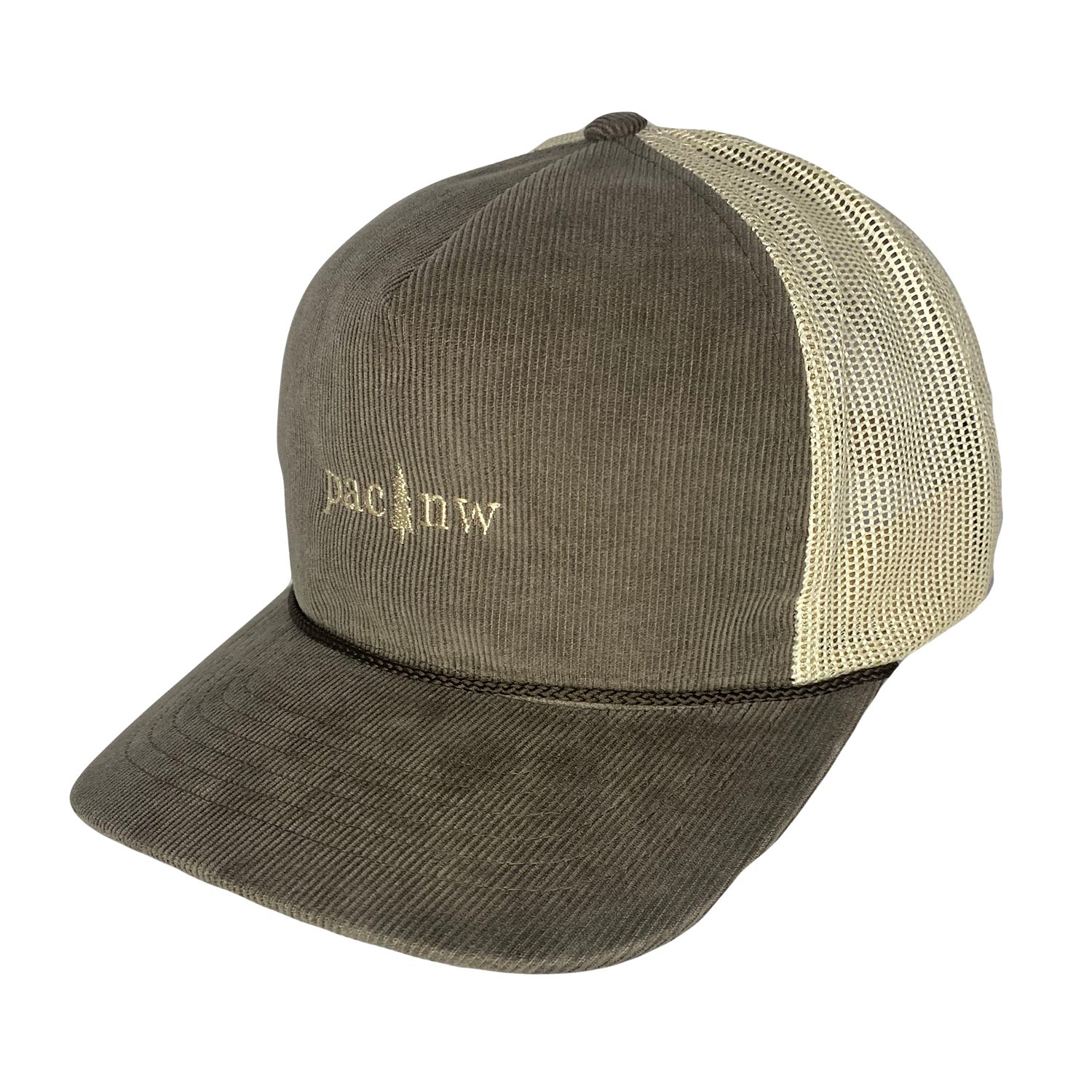 Direction Apparel - Wholesale Trucker Hat - Unisex - PAC NW Tree - Curved Bill Trucker Cap Corduroy1