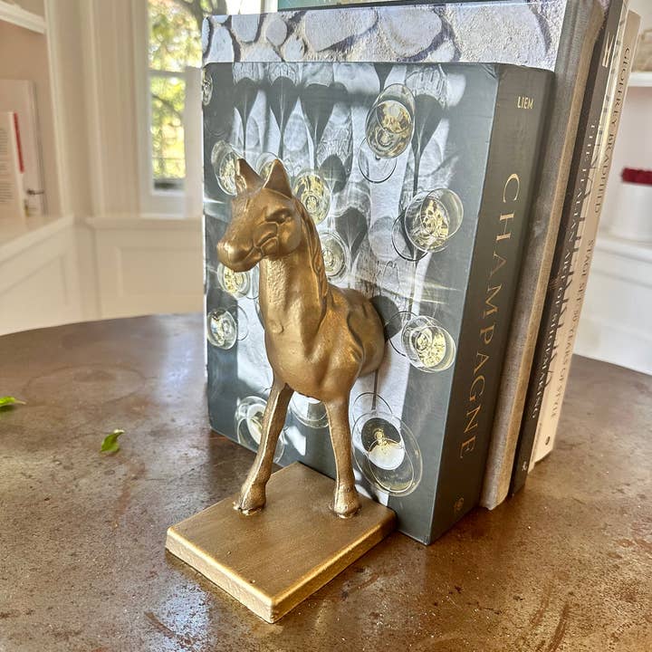 Fox Run Brands - Wholesale Bookend - Fox Run Horse Decorative Bookend Set, 4.5" x 3.75" x 9"