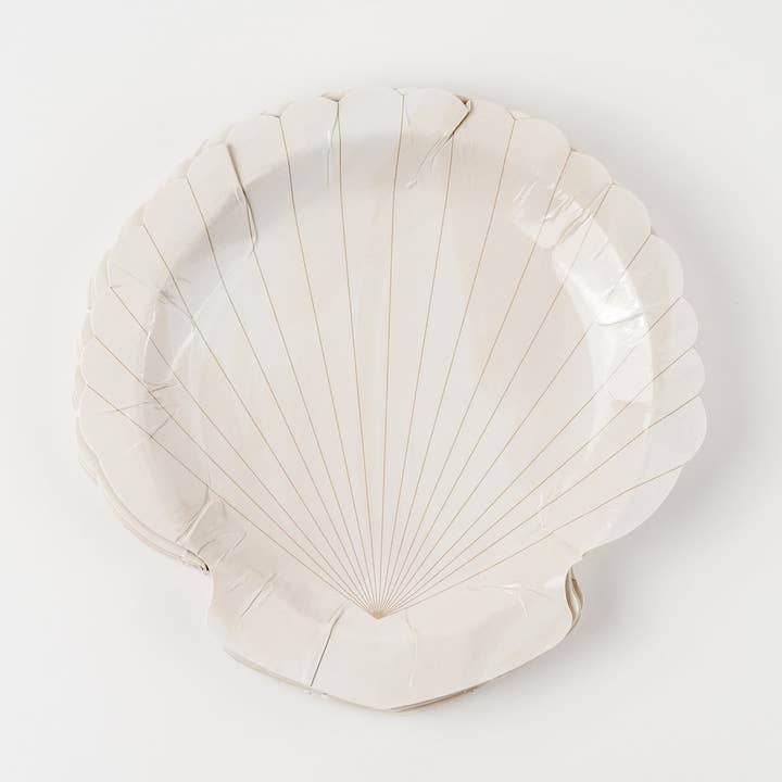 Scallop Shell Cocktail Plates | Christian Baptism Party and other Purchase Wholesale disposable appetizer plates. Free Returns & Net 60 Terms on Faire trending on Faire.