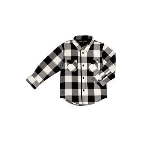 Born To Love - Venta al por mayor Camisa con botones - Niños - Camisa con botones en blanco y negro