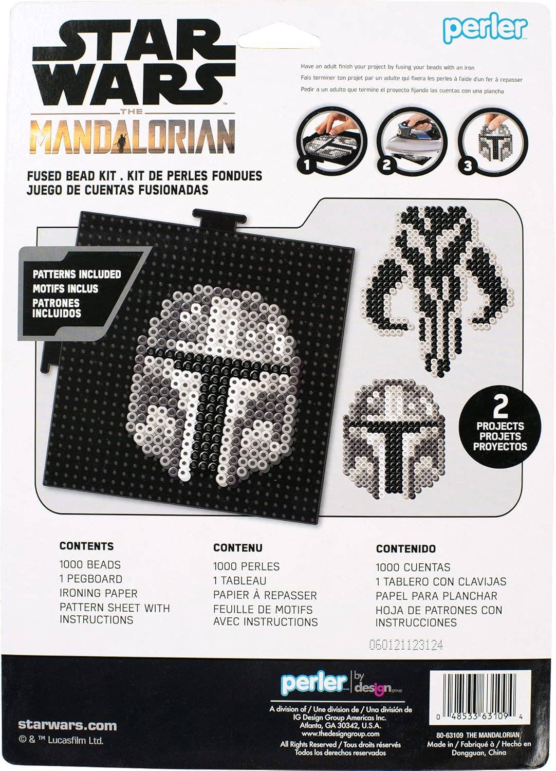 Innovarix - Wholesale DIY Craft Kit - Mandalorian Helmet and Signet Star Wars Fuse Bead Craft Kit1