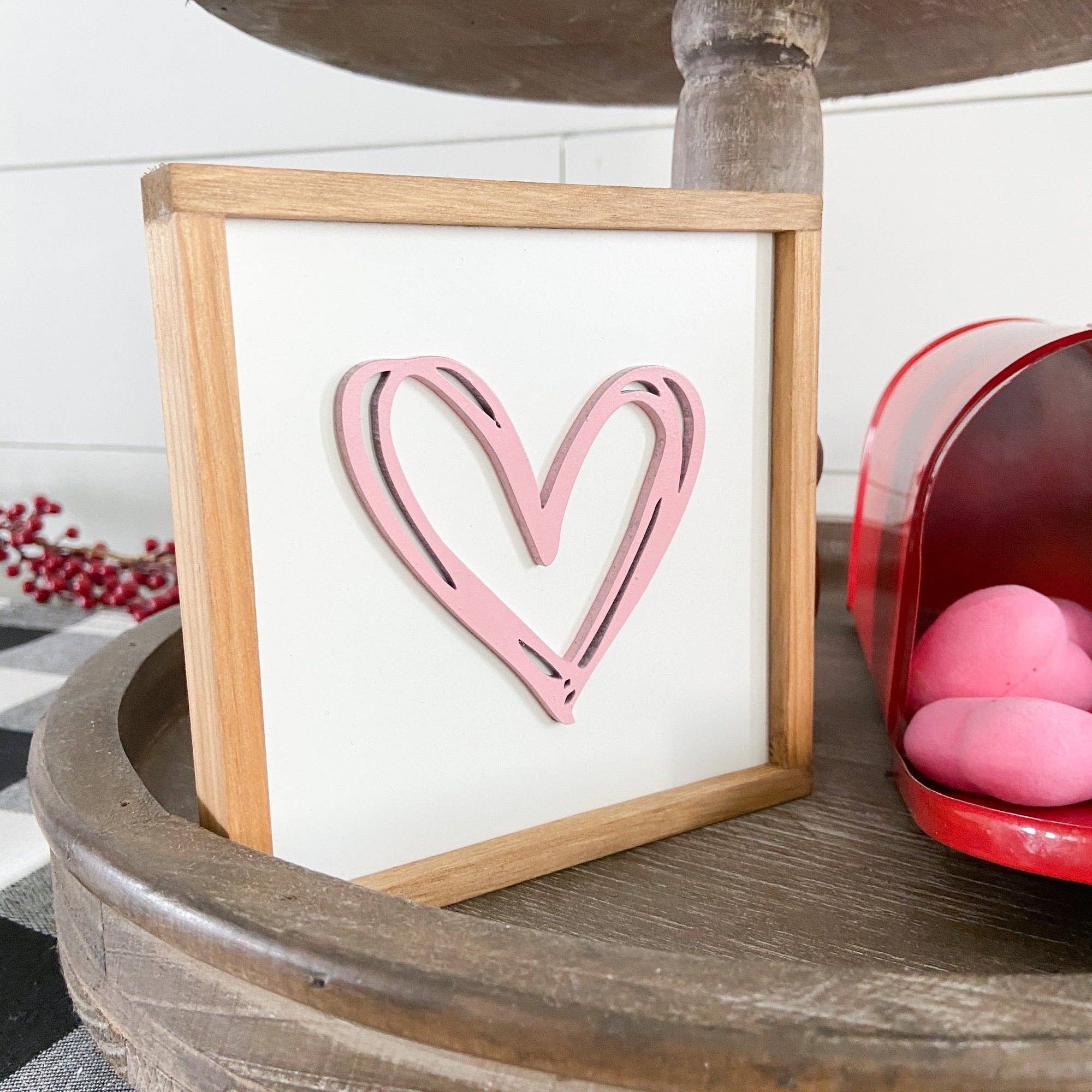 Nail and Hook Laser Cut Home Decor - Wholesale Sign - Valentine's Mini Signs | Tier Tray Decor10