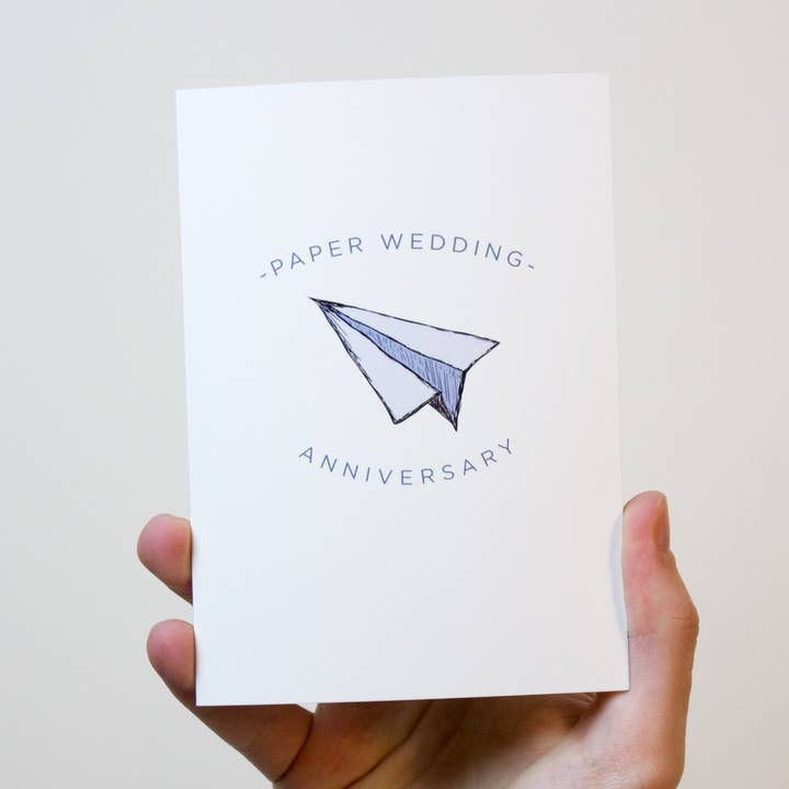 Paper Anniversary Card for wholesale by Freckle and Specs