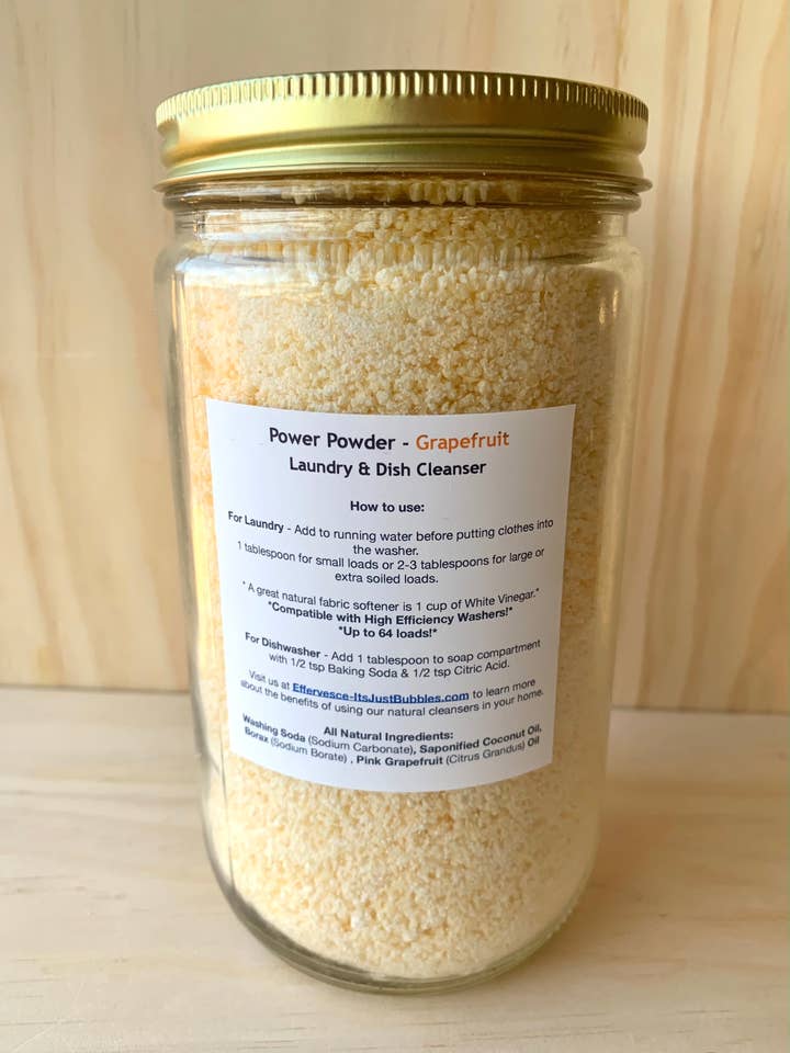 Power Powder - Laundry & Dish Cleanser - 32oz for wholesale by Effervesce