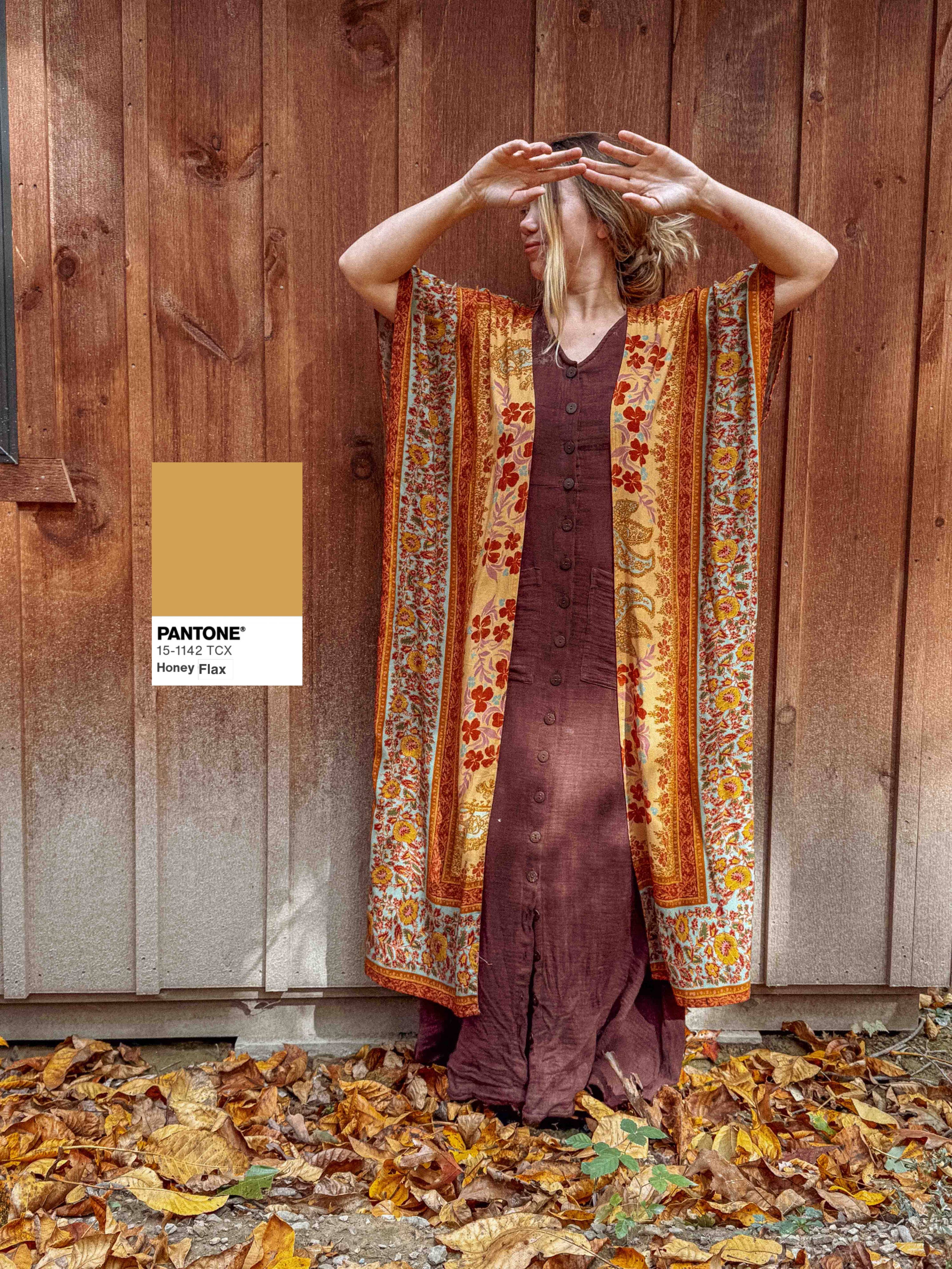 Gardenbelle Shop - Wholesale Kimono - Women's - Fall Printed Long Duster Kimono, Floral Long Open Kimono14