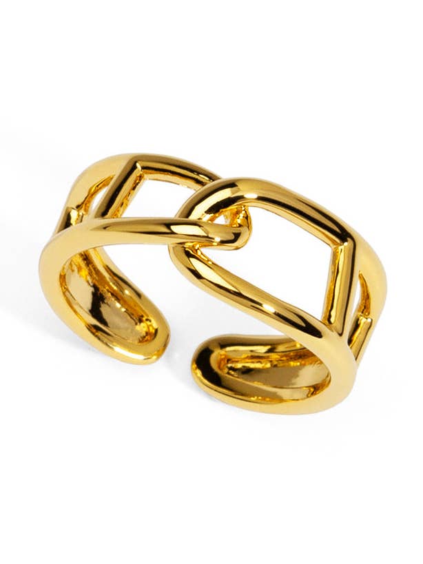 Anello a catena intrecciata per la vendita all'ingrosso da parte di ZENZII Jewelry