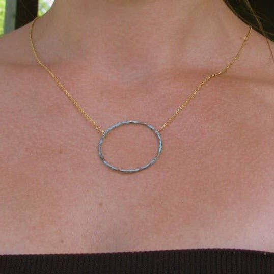 Sela+Sage - Wholesale Pendant/Charm Necklace - Copper Patina / Verdigris Necklace