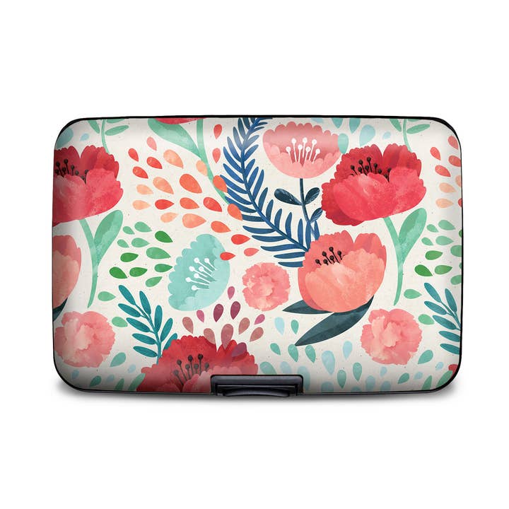 Monarque - Wholesale Wallet - Women's - Painted Poppies Armored Wallet0