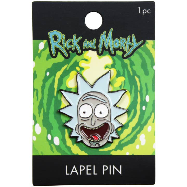 Square Deal Recordings & Supplies - Wholesale Lapel Pin/Button - Enamel Pin - Rick And Morty - Rick Laughing2