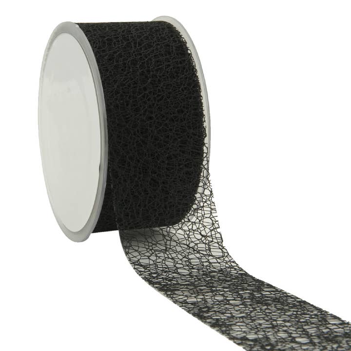 Cinturino in rete, larghezza 50 mm, lunghezza 20 m, nero per la vendita all'ingrosso da parte di Vosteen