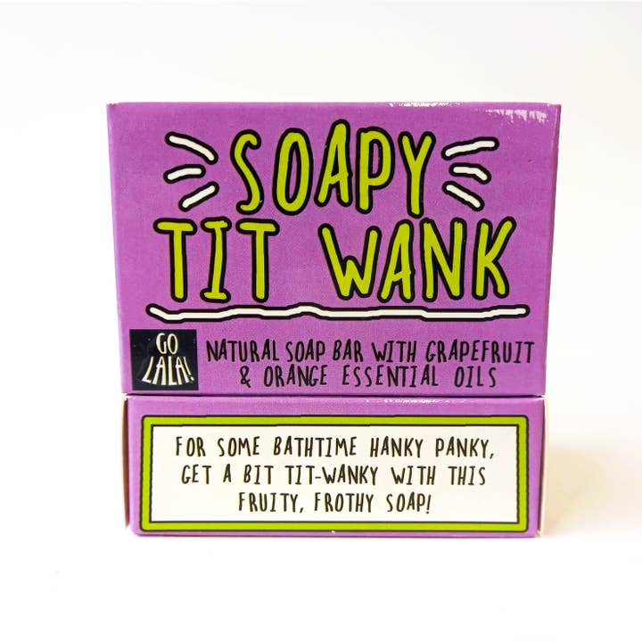 Go La La - Wholesale Bar Soap - Soapy Tit Wank Soap Orange & Grapefruit Funny Gift