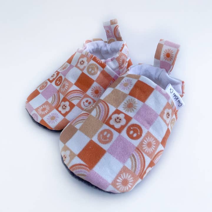 Retro Checkerboard Baby Shoes for wholesale by Gus Kids Co.