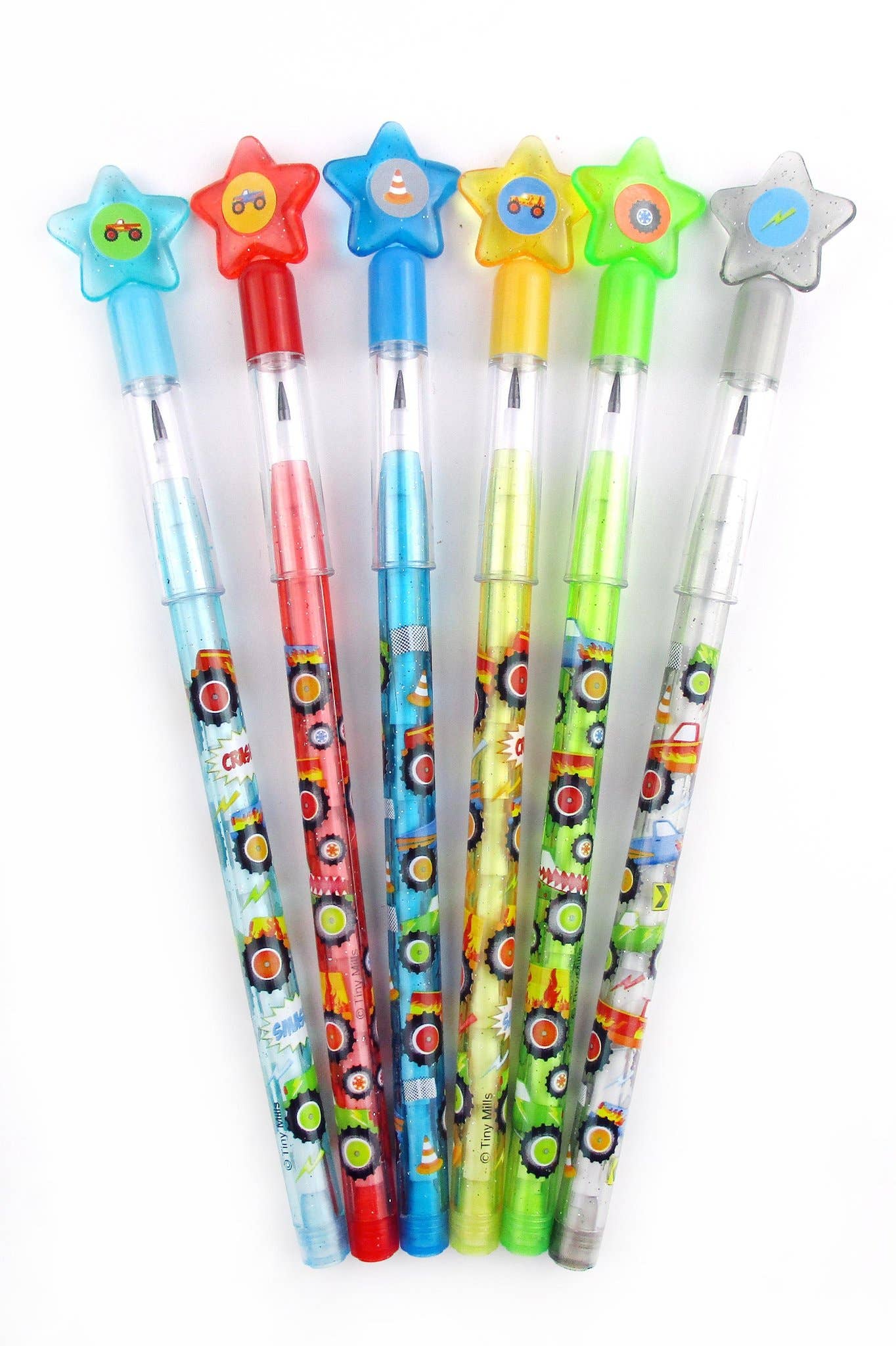 Tiny Mills – Großhandel Bleistift – 24 Stück Monstertruck-Multi-Point-Bleistifte1