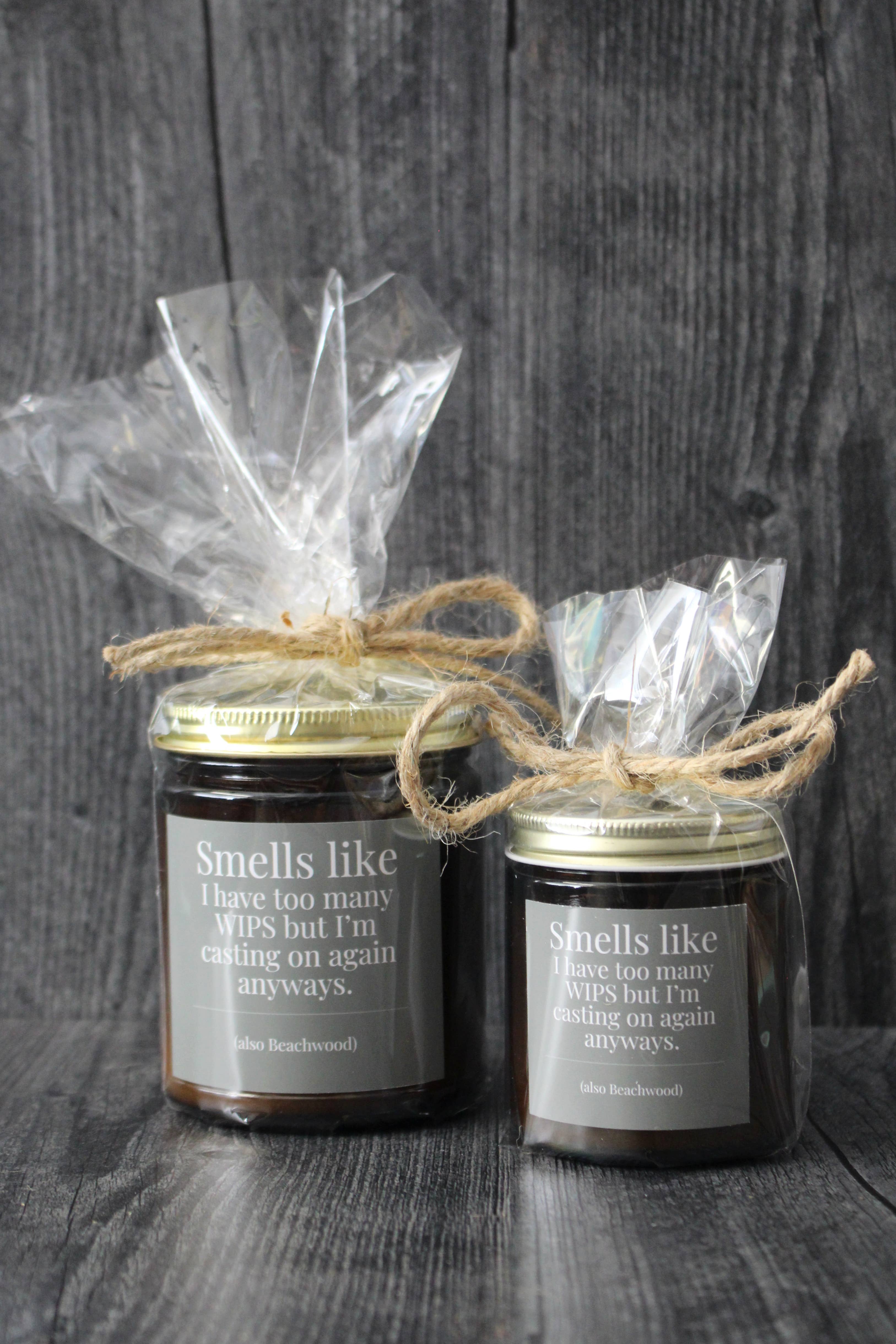 NNK Press - Vente Bougie en bocal - Bougies en cire de coco et soja coulées à la main pour tricoteurs17