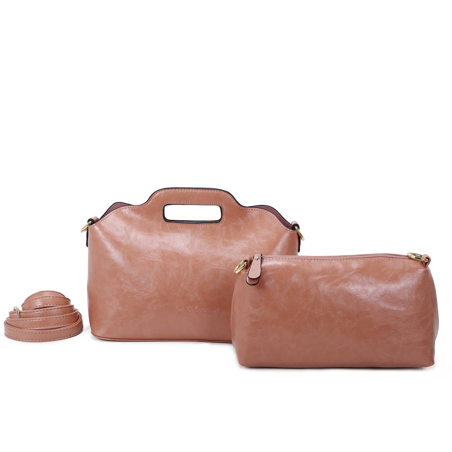 INES DELAURE – wholesale Top handle bag – women's – “Two in one” handbag12