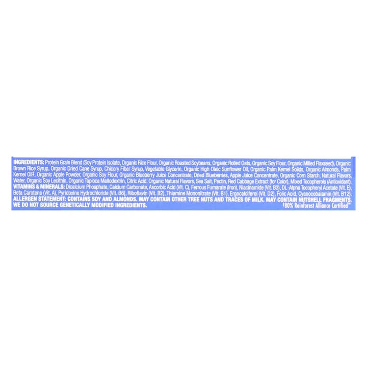Ware Spark - Wholesale Snack Bar - Clif Bar Luna Bar - Organic Blueberry Bliss - Case Of 15 - 1.69 Oz