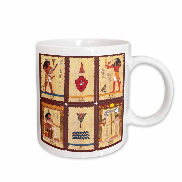 Tasse de 11 oz avec cartes de tarot de l'Égypte ancienne pour la vente par 3dRose