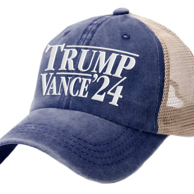 Trump Vance - Navy Trucker Hat - 2814 for wholesale by I Love My Freedom