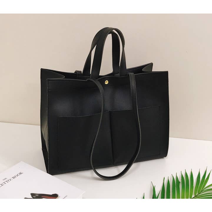 Comfortarians - Wholesale Tote Bag - Women's - Large Leather Tote Bag, Soft Leather Campus Bag