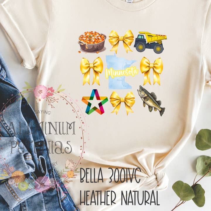 State Coquette, Minnesota DTF Transfer for wholesale by Aluminum Petunias