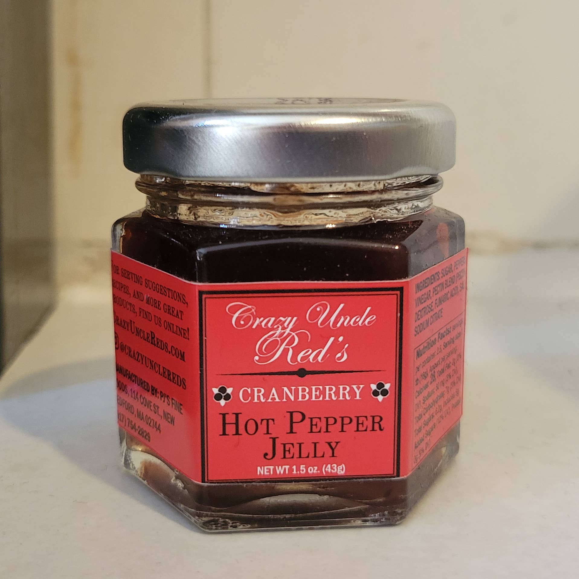 Crazy Uncle Reds - Vente Confiture/gelée - Mini gelées de piment fort, condiments et autres assaisonnements1