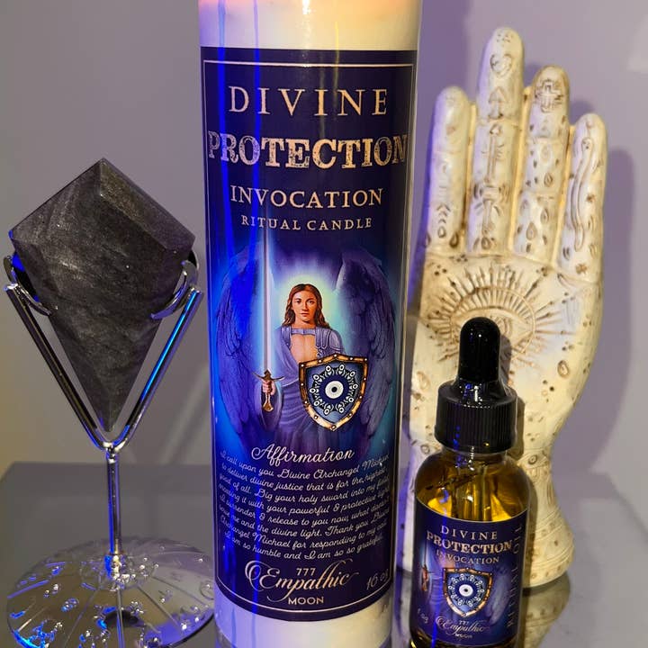 Empathic Moon 777 - Wholesale Votive Candle - Divine Protection Archangel Michael Ritual Candle | 16 Oz.10