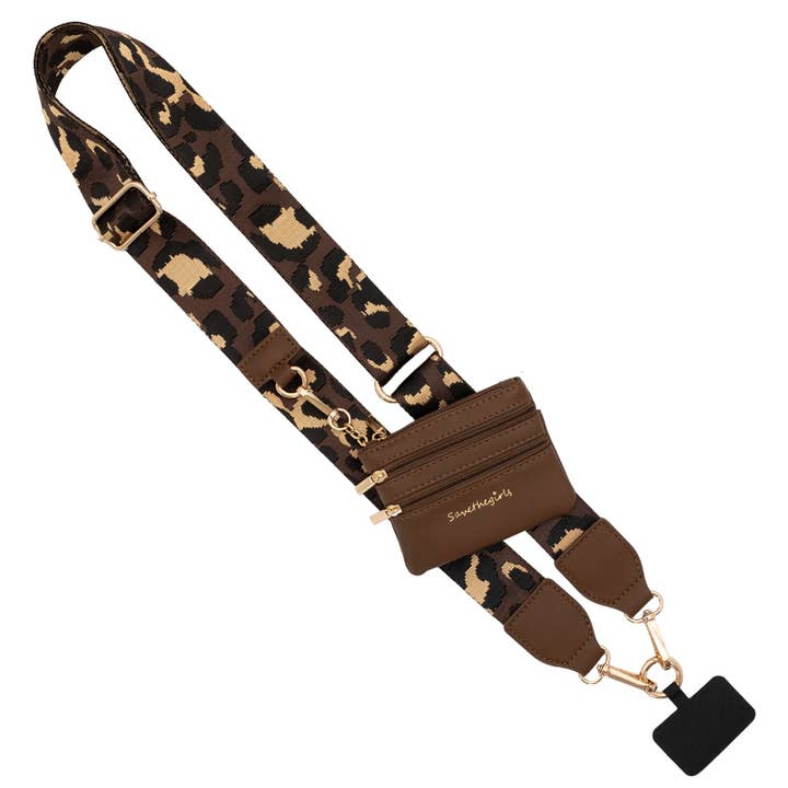 Save The Girls - Wholesale Bag Strap - Women's - Clip & Go Strap with Pouch - Leopard Collection