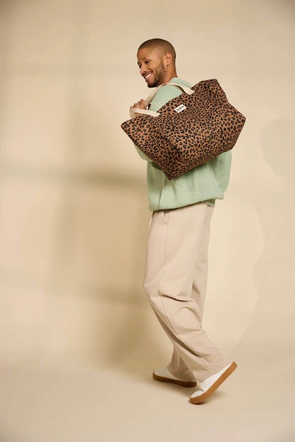 Hindbag - Wholesale Tote Bag - Women's - Claude Leopard Cinnamon Tote Bag1