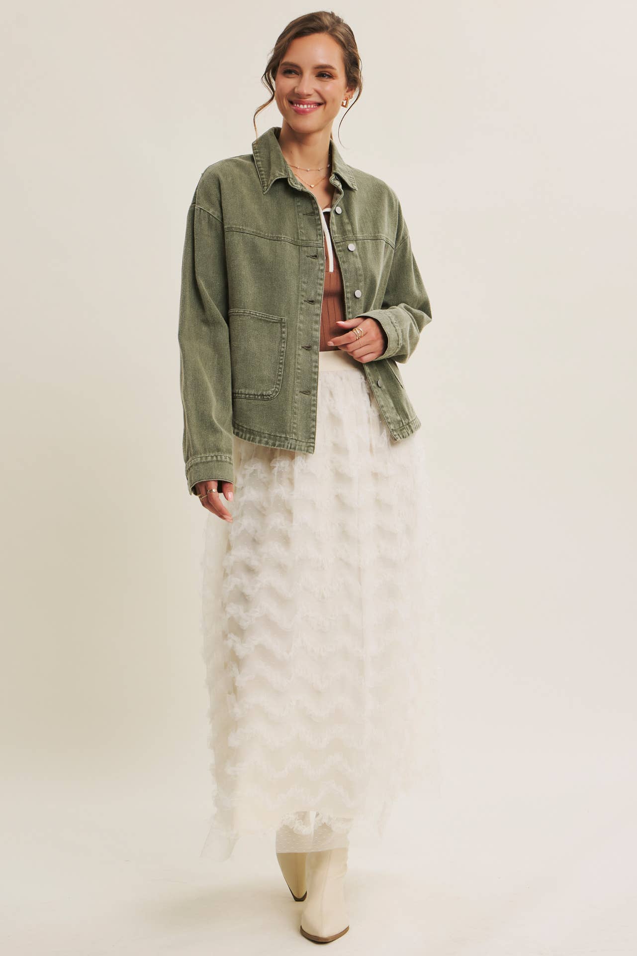 in february - Wholesale Jacket - Women's - ONE OF A KIND WASHED COTTON TWILL UTILITY OVERSIZED JACKET22