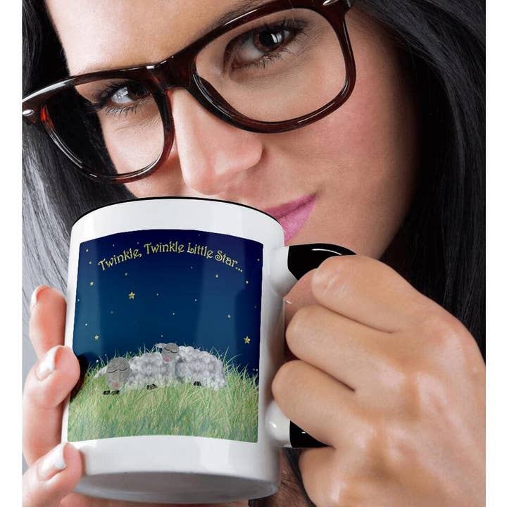 3dRose - Wholesale Coffee mug - 3dRose, Twinkle Twinkle Little Star - Sleeping Sheep Under the Stars, Mug1